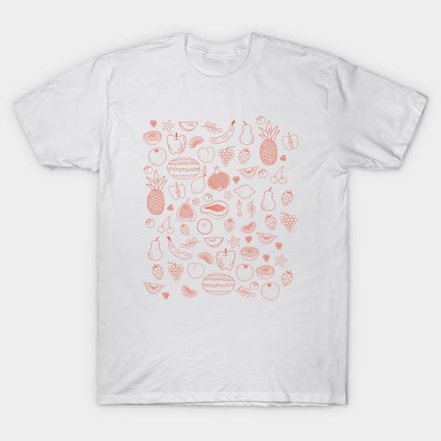 Fruity Drawings Illustration T-Shirt by NicSquirrell